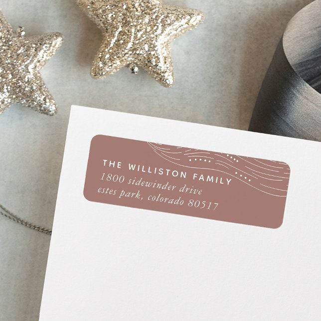 Winter Aurora Return Address Label (Creator Uploaded)