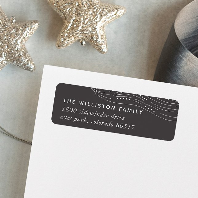 Winter Aurora Return Address Label (Creator Uploaded)