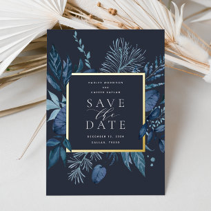 Winter Azure Foil Enregistrer la carte Date