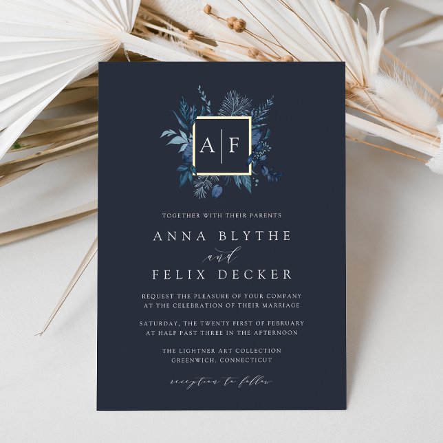 Winter Azure Monogram Wedding (Creator Uploaded)