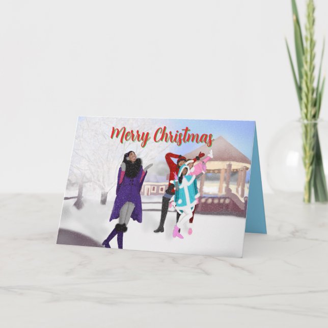 Winter Baby Birthday Card (Front)