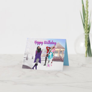 Winter Baby Birthday Card