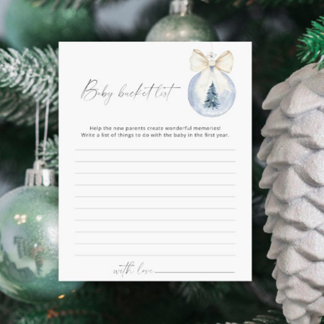 Winter Baby bucket list game (Creator Uploaded)