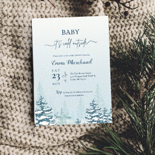 Winter baby invite baby it's cold outside invite