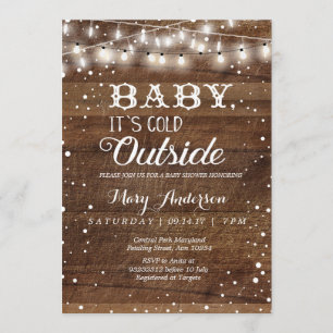 Winter Baby it’s cold outside baby shower invite