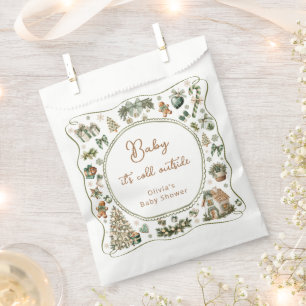 Winter Baby it's Cold Outside Baby Shower Favour Bag
