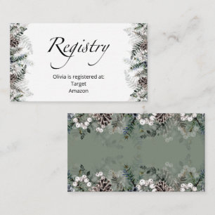 Winter Baby Registry Enclosure