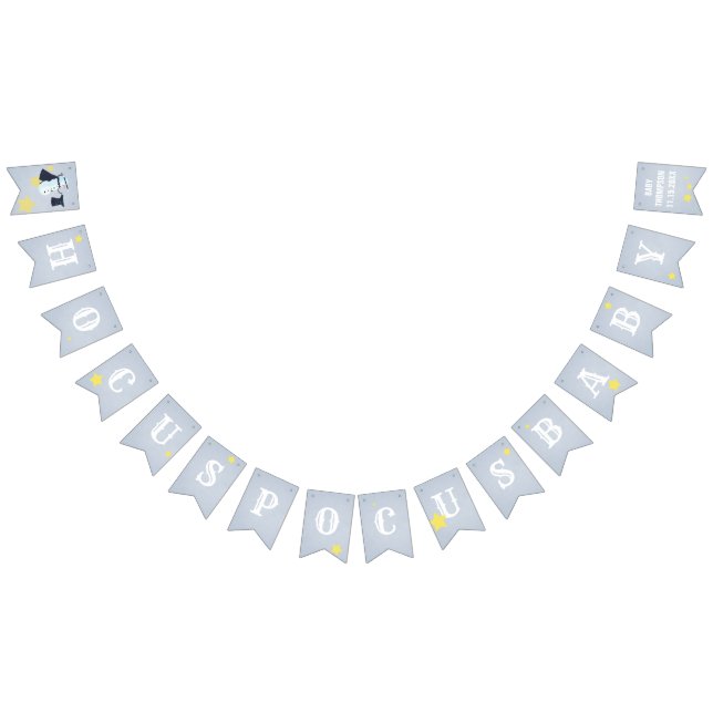 Winter Baby Reveal Shower Magical Snowman Modern Bunting Flags (All)