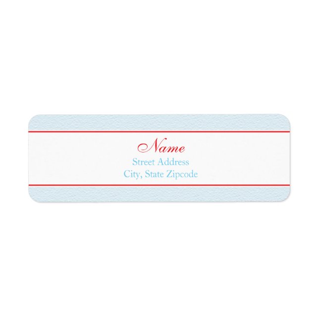 Winter Baby Shower Address Label (Front)
