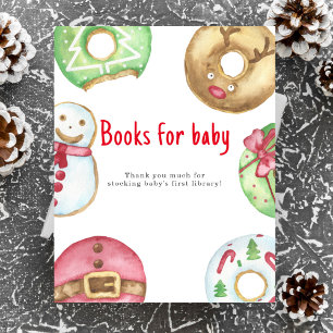 Winter baby shower Books for baby Poster