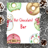 Winter baby shower Hot chocolate bar