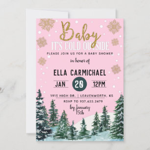 Winter Baby Shower Invitation