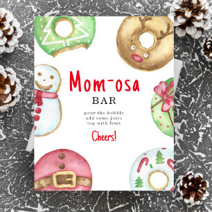 Winter baby shower Momosa bar Poster