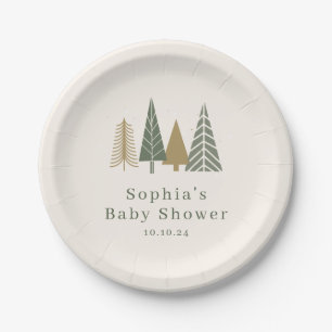 Winter Baby Shower  Paper Plate