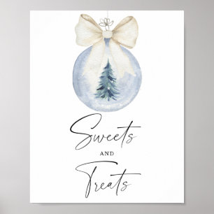Winter baby shower Sweets and treats  Poster