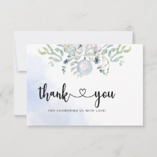 Winter baby shower thank you