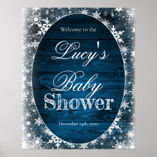 Winter Baby Shower Welcome Sign