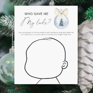 Winter baby shower - Who gave me my looks game