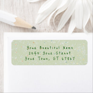 Winter Baby Sprinkle Snow Flurry Return Address