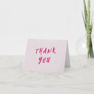 Winter Baby Sprinkle   Snow Flurry Thank You Card