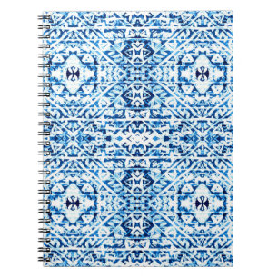 Winter Background. Watercolor Hand Painted Blue In Notebook