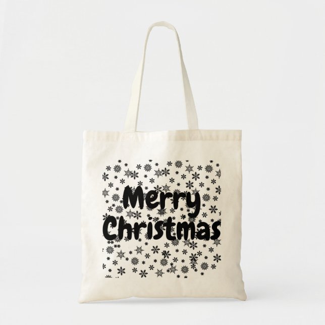 Winter bag with reeds, snowflakes (Front)