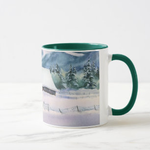 WINTER BARN by SHARON SHARPE Mug