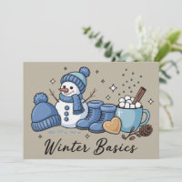 Winter Basics Snowman Christmas Weather Cozy