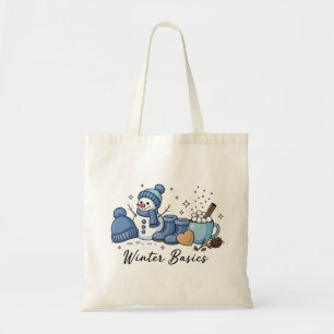 Winter Basics Snowman Christmas Weather Cozy  Tote Bag