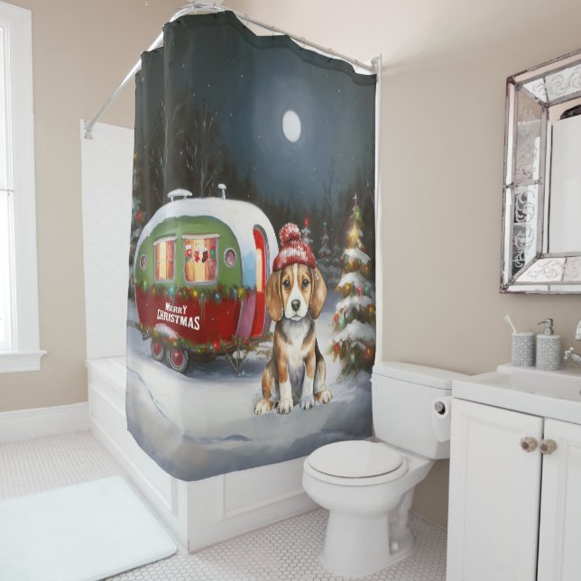 Winter Beagle Caravan Christmas Adventure  (In Situ)