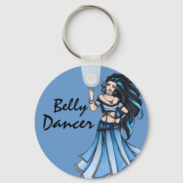 Winter Belly Dancer Keychain (Front)