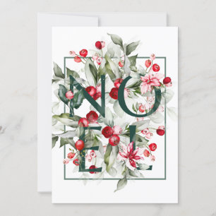 Winter Berries   Christmas Letters    NOEL Holiday