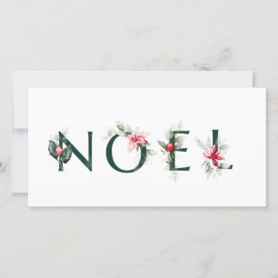 Winter Berries   Christmas Letters    NOEL Holiday Card