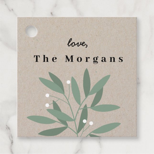 Winter berries favour tags (Front)