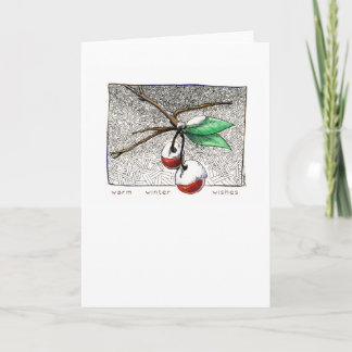 Winter Berries I card - colour