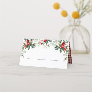 Winter Berries Place Card