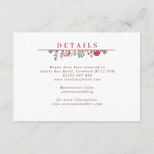 Winter Berries Wedding Enclosure Card