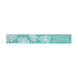 Winter Berries Wraparound Address Label