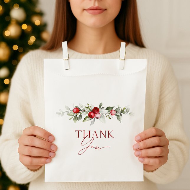 Winter Berry Thank You Favour Bag (Creator Uploaded)