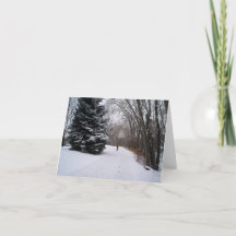 Winter bike card