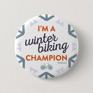 Winter Biking Champion - Large Pin