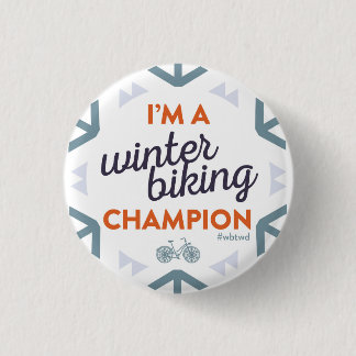 Winter Biking Champion - Small Pin