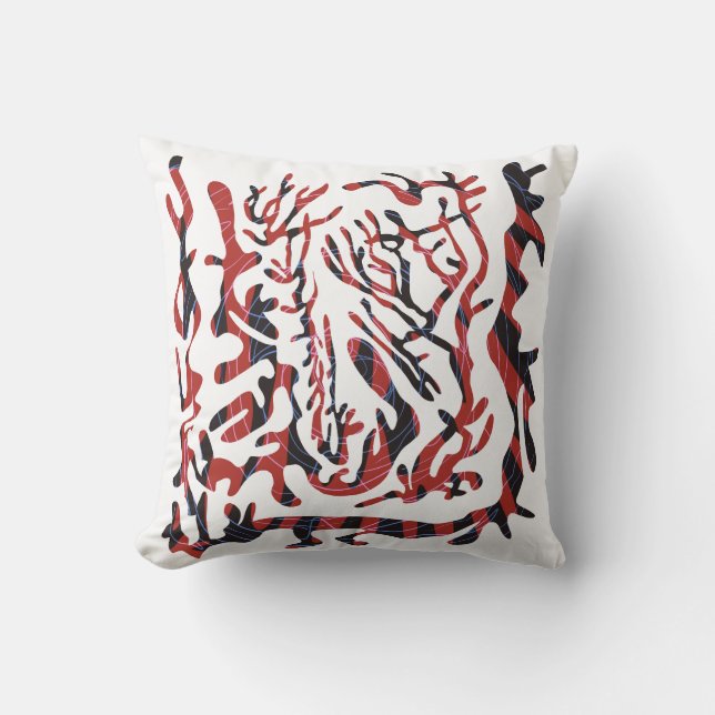 Winter Birch Outdoor Pillow (Front)