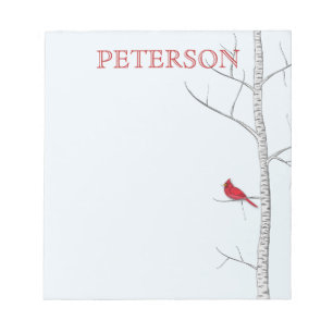 Winter Birch Tree Note Pad