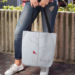 Winter Birch Tree Tote Bag