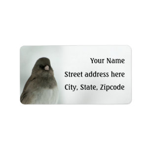 Winter Bird Label