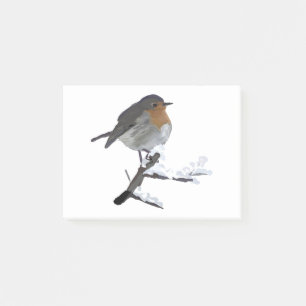 Winter Bird Post-it Notes