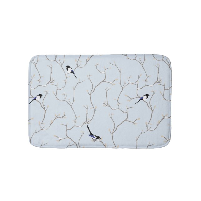 Winter BIrds Bath Mat (Front)