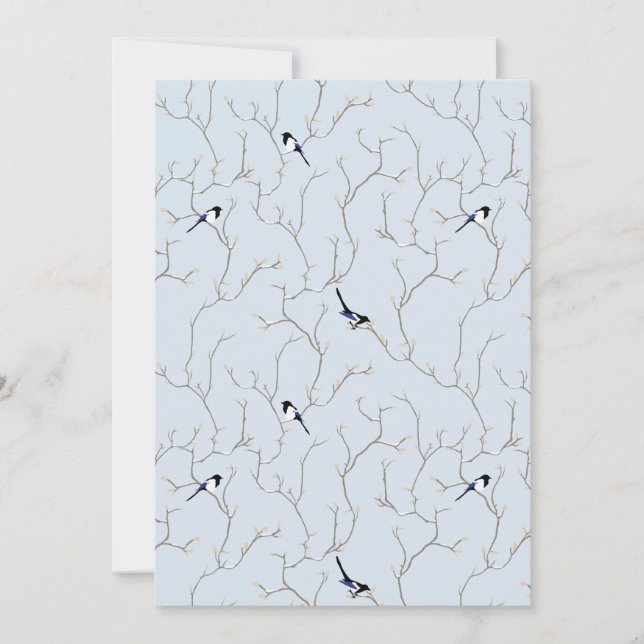 Winter Birds Invitation (Front)