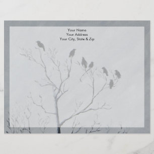 Winter Birds Letterhead